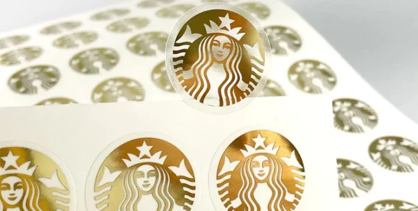 Clear Waterproof Foiled Stickers