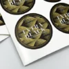 Gold Metallic Vinyl Stickers