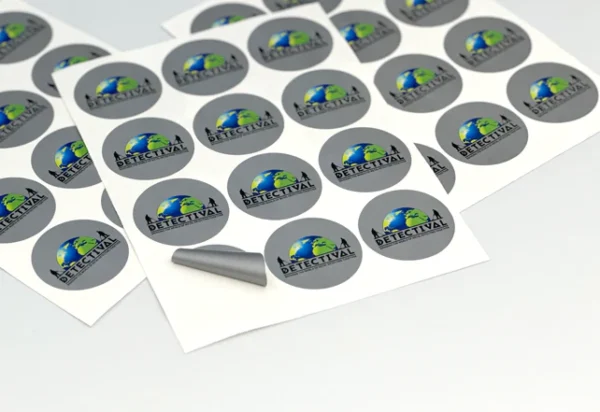 Silver Metallic Vinyl Stickers