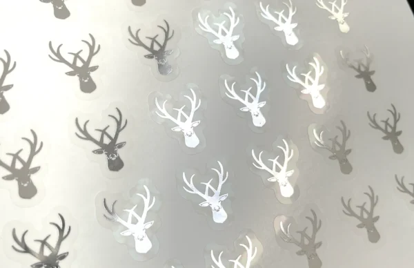 Clear Waterproof Foiled Stickers