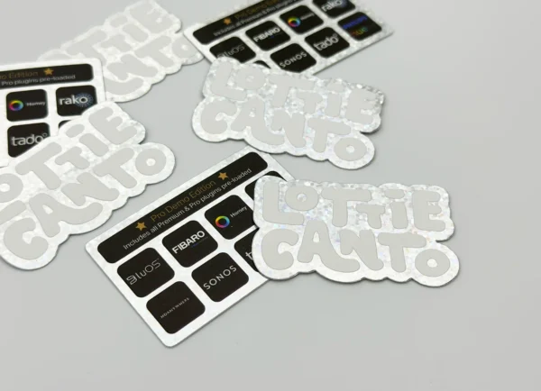 Glitter Vinyl Stickers