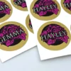 Gold Metallic Vinyl Stickers